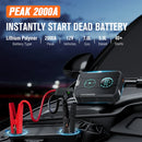 Compressor de Ar Portátil 3 em 1 - Power Bank 12.000mAh + Lanterna + Partida Veicular