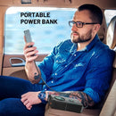 Compressor de Ar Portátil 3 em 1 - Power Bank 12.000mAh + Lanterna + Partida Veicular